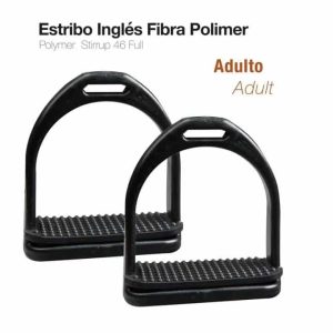 Estribo inglés fibra polimer adulto 221271k-46 negro