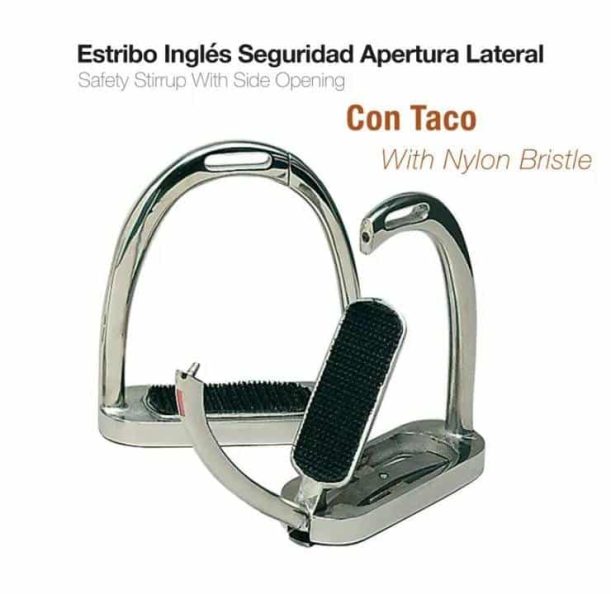 Estribo inglés seguridad apertura lateral