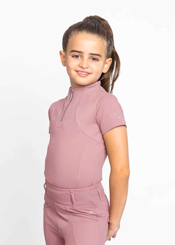Maximilian yr short sleeve base layer (rose)