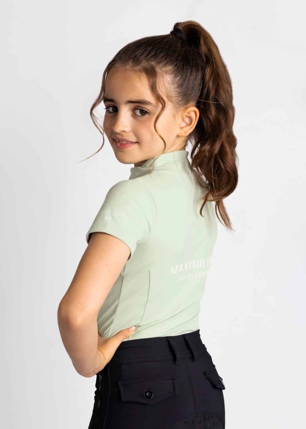 Maximilian short sleeve base layer (sage green) - Imagen 4