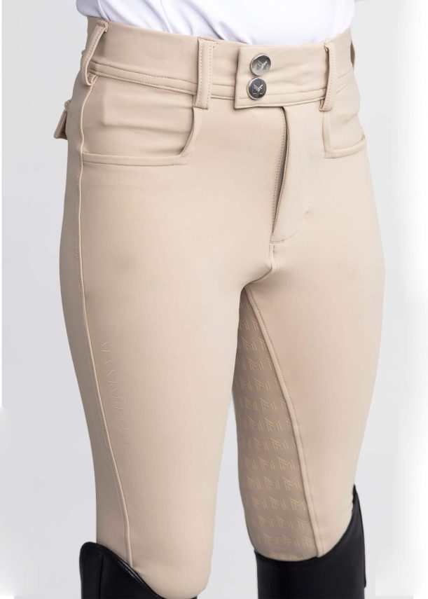 pantalon maximilian yr reflection breeches (beige) - Imagen 4