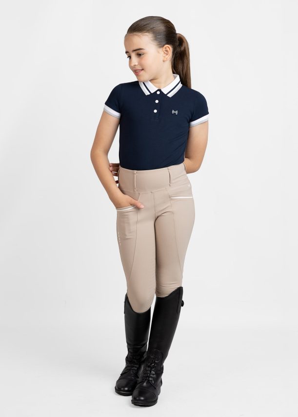 polo maximilian YR Glint Polo Shirt (Navy)