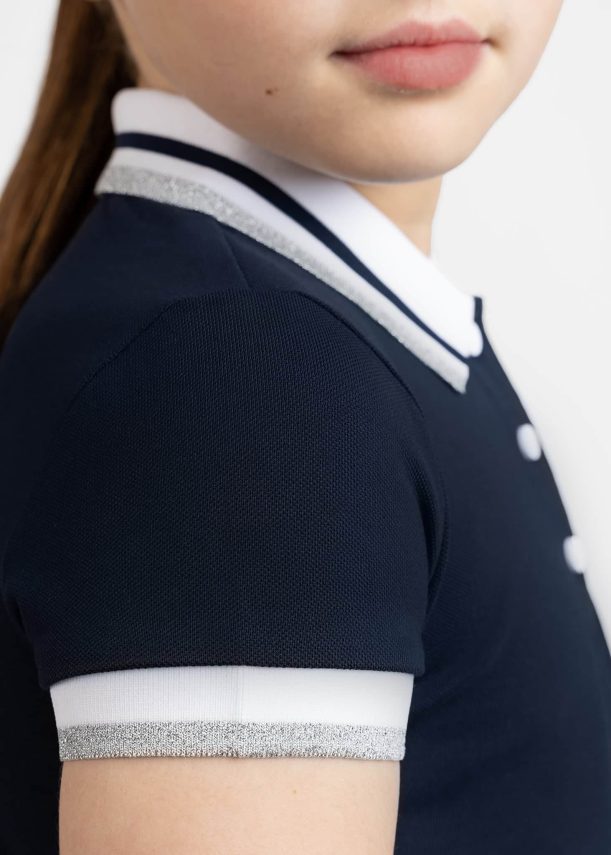 polo maximilian YR Glint Polo Shirt (Navy) - Imagen 7