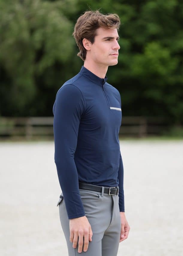 camisa maximilian sunblocker para hombre (navy) - Imagen 5