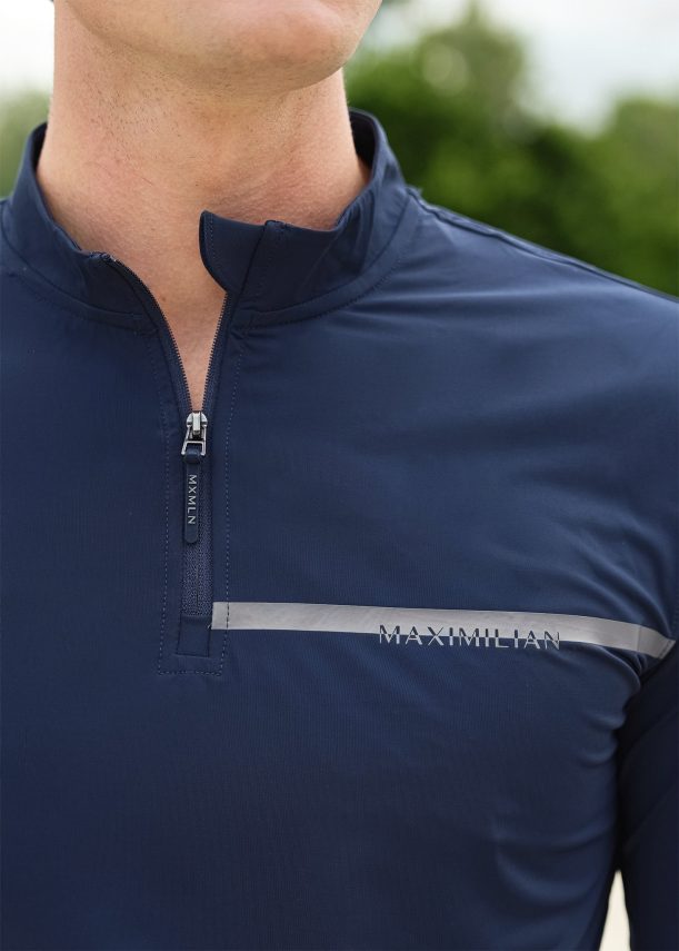 camisa maximilian sunblocker para hombre (navy) - Imagen 6