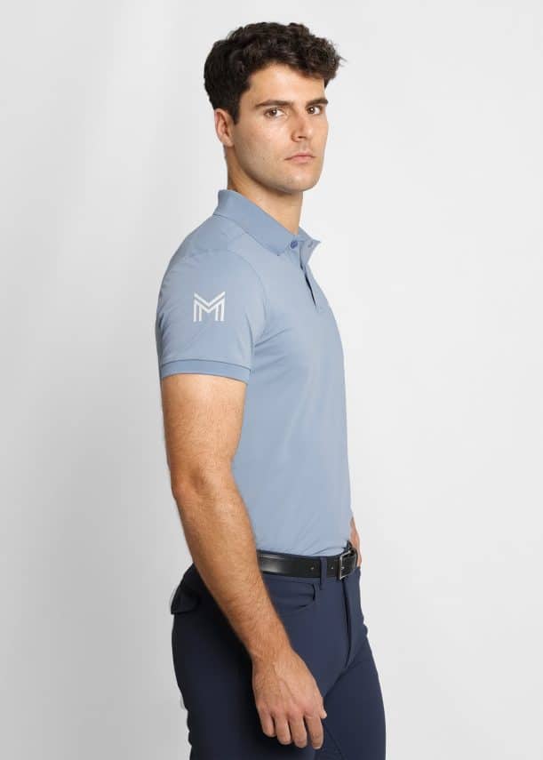 polo shirt  maximilian blaze (steel blue) - Imagen 3