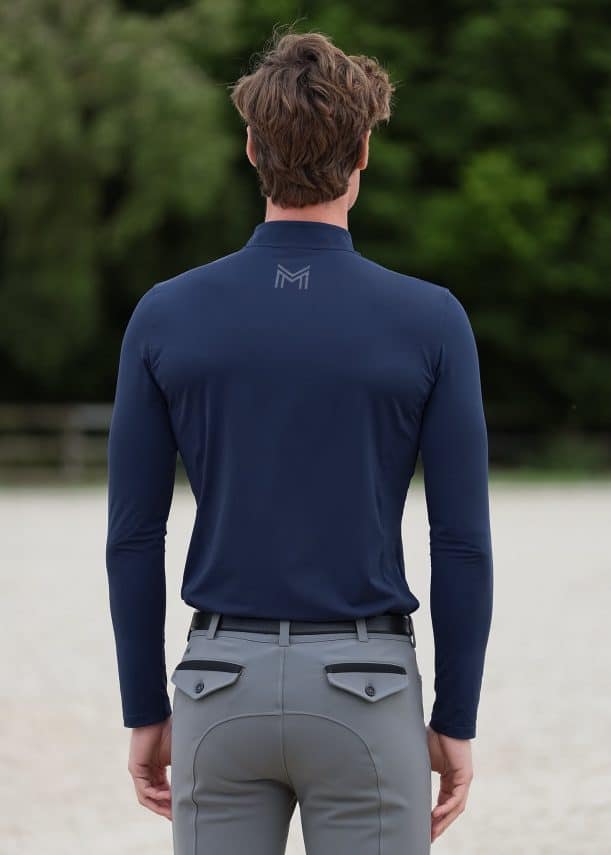 camisa maximilian sunblocker para hombre (navy) - Imagen 4