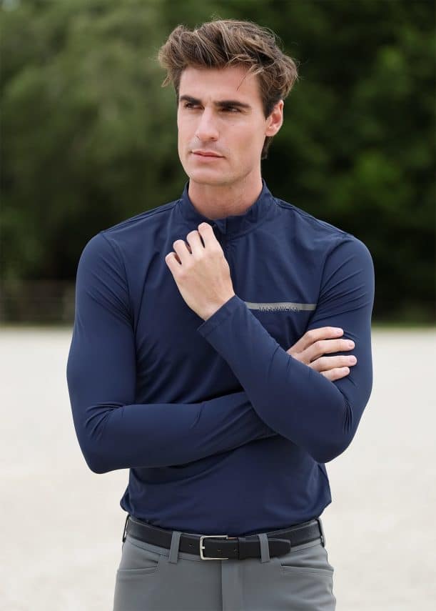 camisa maximilian sunblocker para hombre (navy) - Imagen 2