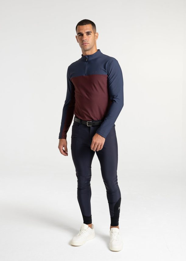 maximilian kent base layer (navy/burgundy) - Imagen 2