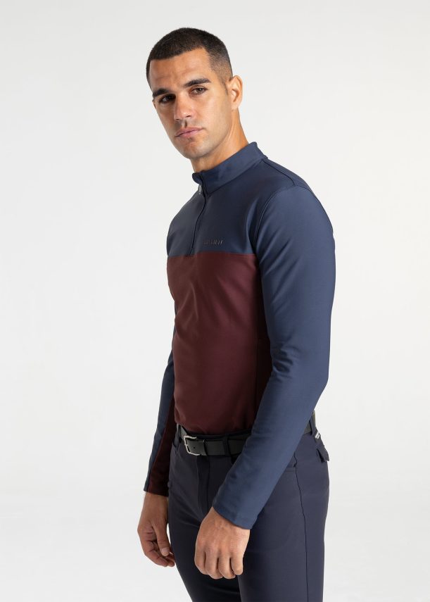 maximilian kent base layer (navy/burgundy) - Imagen 4