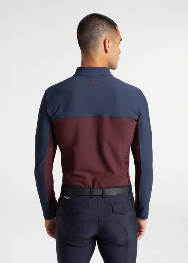 maximilian kent base layer (navy/burgundy) - Imagen 5