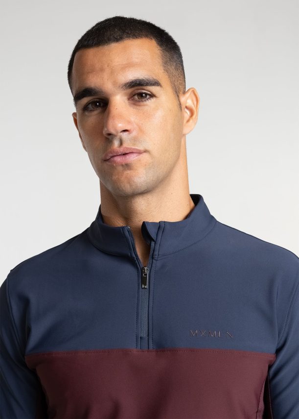 maximilian kent base layer (navy/burgundy) - Imagen 7