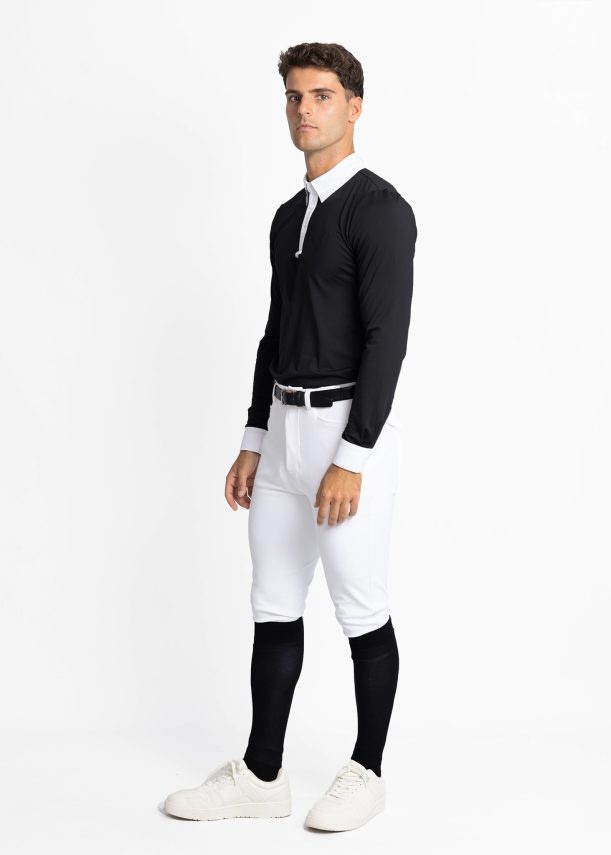 maximilian active long sleeve competition shirt (black) - Imagen 2