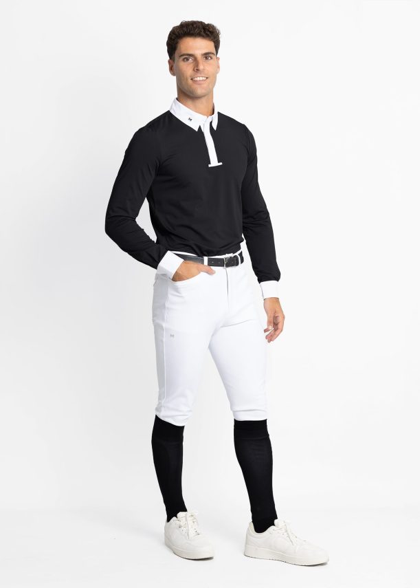 maximilian active long sleeve competition shirt (black) - Imagen 3