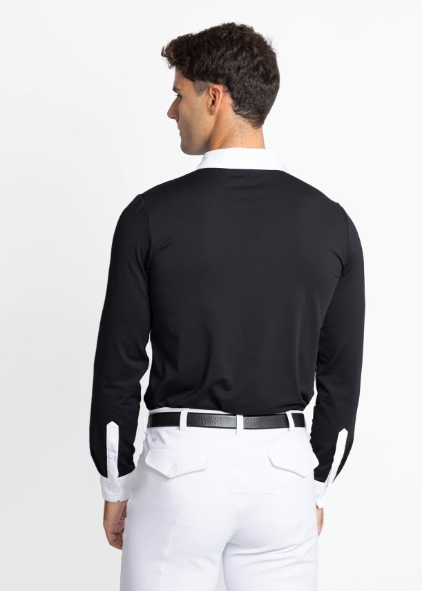 maximilian active long sleeve competition shirt (black) - Imagen 5