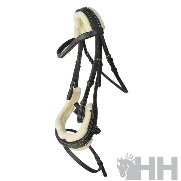 cabezada inglesa hh jade con riendas lona