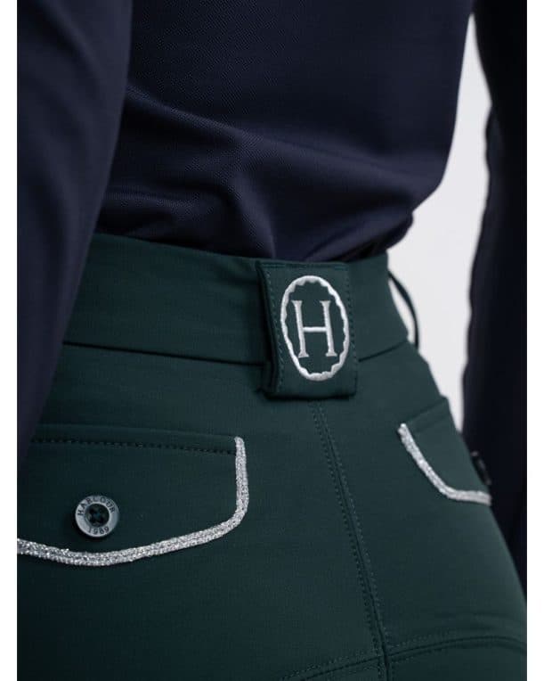 Pantalon harcour Jaltika  de montar con sistema grip rodilla (jungle) - Imagen 3