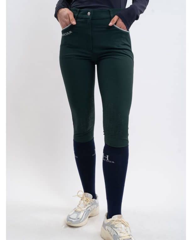 Pantalon harcour Jaltika  de montar con sistema grip rodilla (jungle)